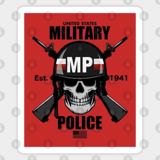 US Military Police Magnet by TCP